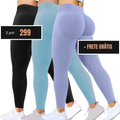 Leve 3 /  R$299 - Body Girl: A Calça Para Academia Que Empina, Modela e Realça
