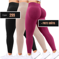 Leve 3 /  R$299 - Body Girl: A Calça Para Academia Que Empina, Modela e Realça