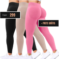 Leve 3 /  R$299 - Body Girl: A Calça Para Academia Que Empina, Modela e Realça