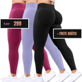 Leve 3 /  R$299 - Body Girl: A Calça Para Academia Que Empina, Modela e Realça
