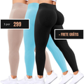 Leve 3 /  R$299 - Body Girl: A Calça Para Academia Que Empina, Modela e Realça