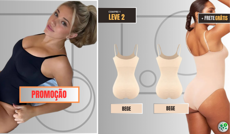 SHAPE SLIM - O Body Modelador que Redefine Suas Curvas com Elegância