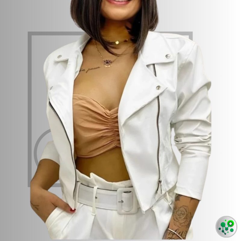 EcoLeather Luxe - Jaqueta Feminina Estilo Imbatível